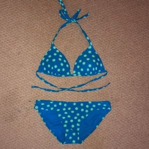 Polka Dot Tie Triangle Bikini